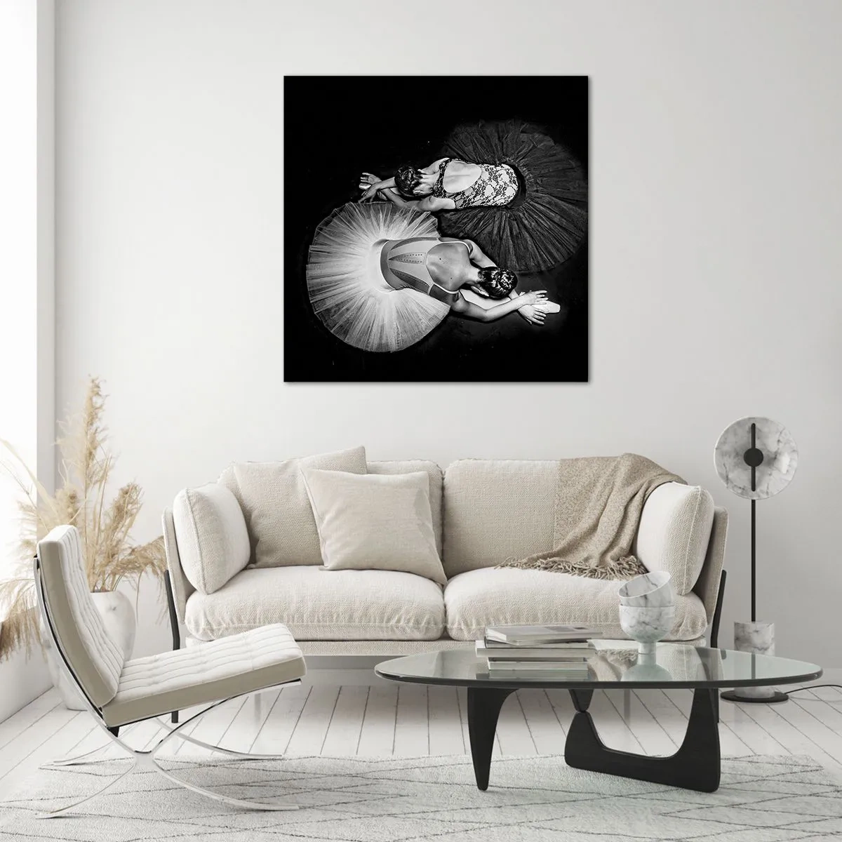 Üveg kép - Jin és jang – tökéletes egyensúly - 60x60 cm