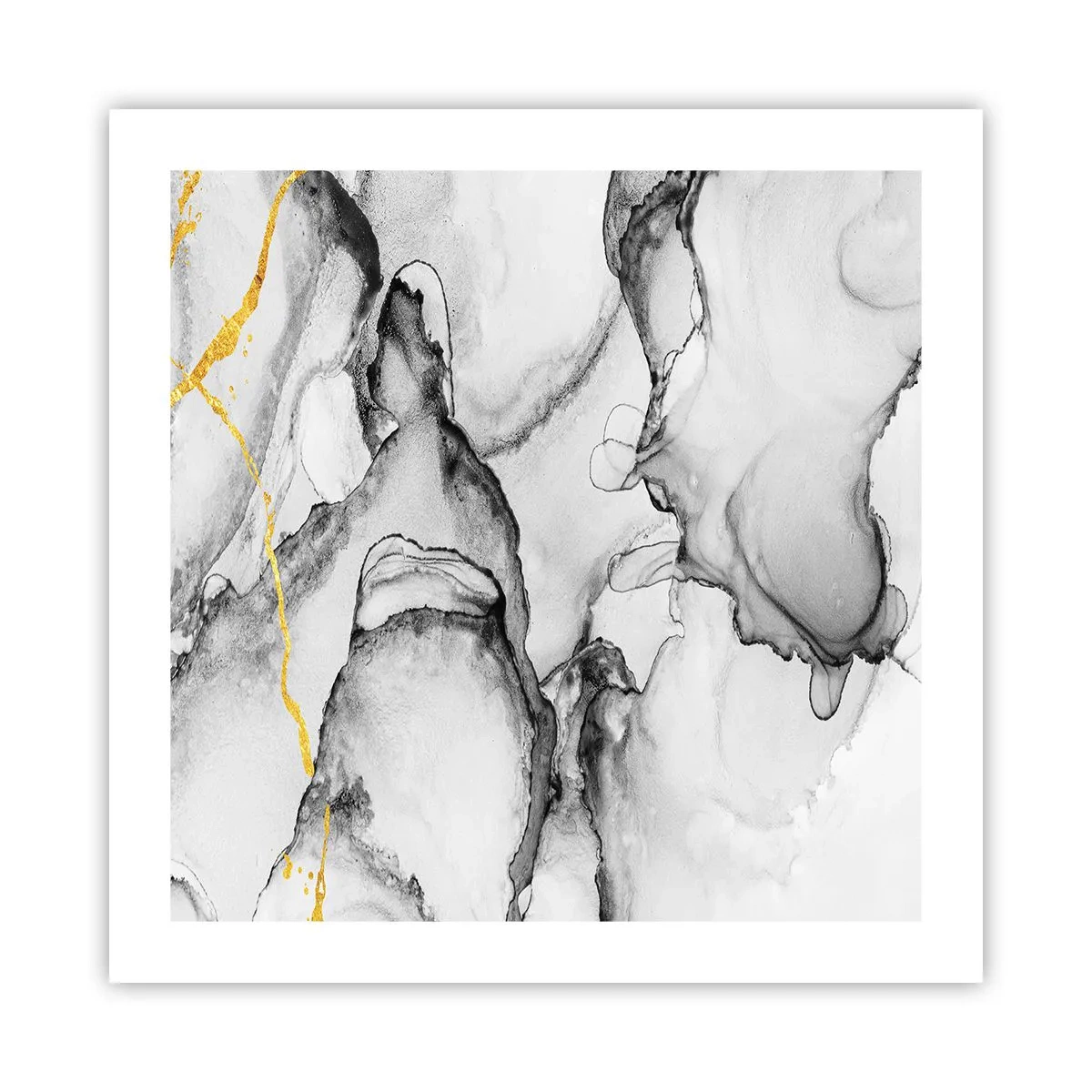 Poszter - Arany motívumú kompozíció - 50x50 cm