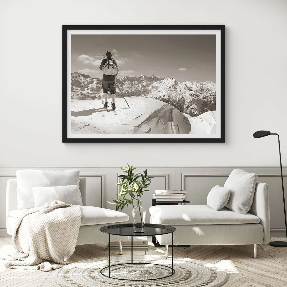 Poszter fehér keretben - És a hegyek ugyanazok - 100x70 cm