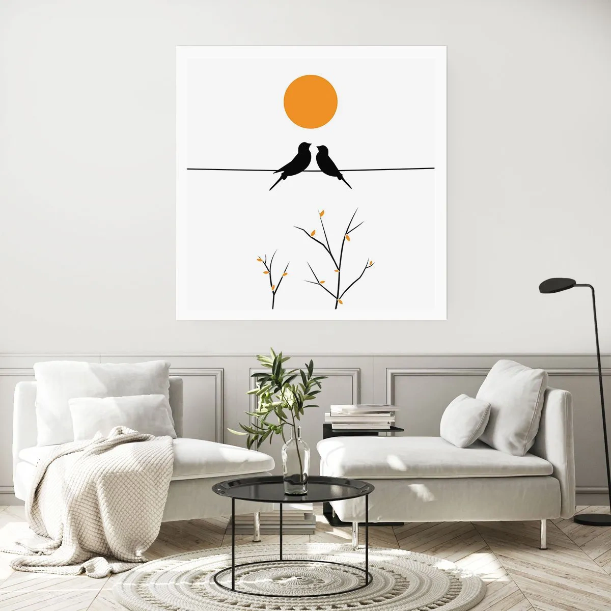 Poszter - Fülemüle este - 60x60 cm