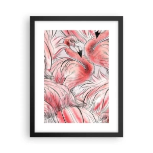 Poszter fehér keretben - Madári  corps de ballet - 30x40 cm