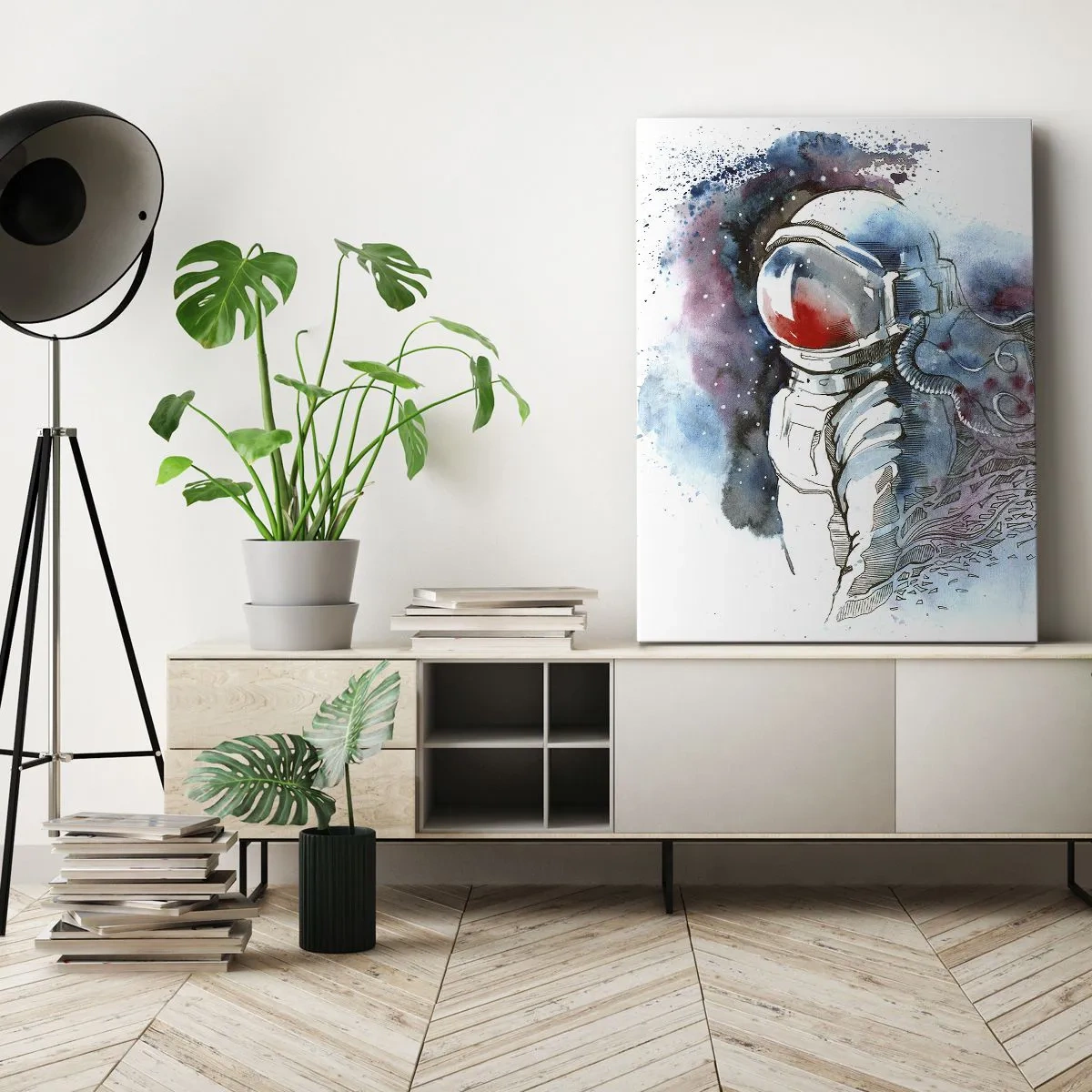 Vászonkép - Egy az egyben az űrrel - 45x80 cm