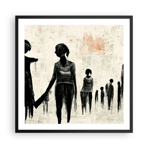 Poszter fehér keretben - A magány ellen - 60x60 cm