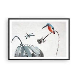 Poszter fehér keretben - A rét élete - 91x61 cm