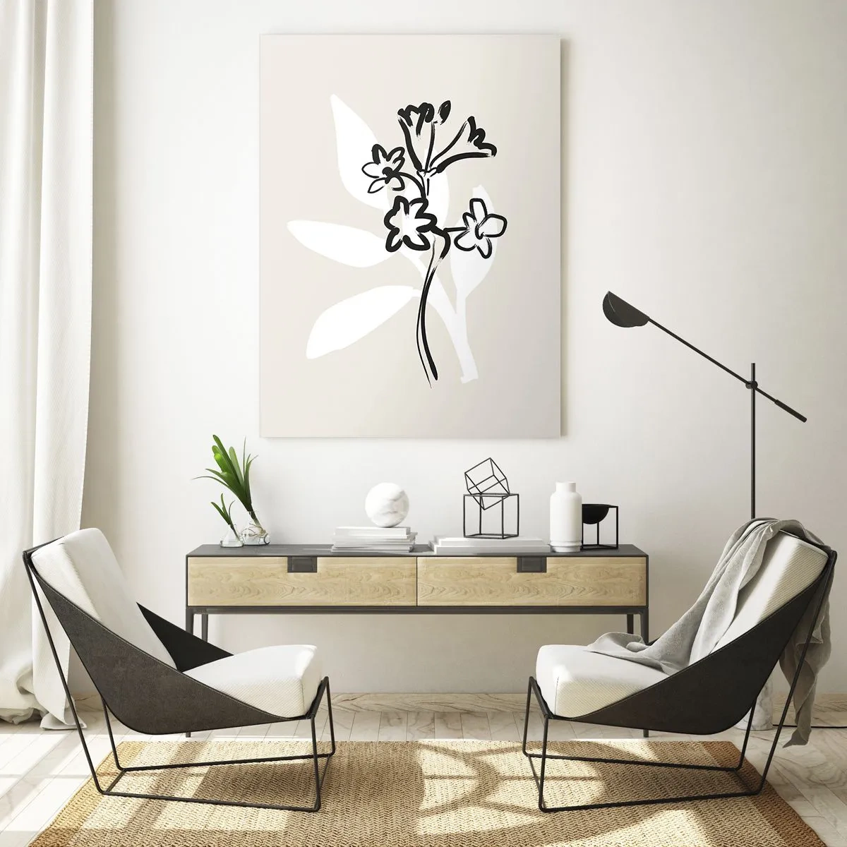 Üveg kép - Vázlat egy herbáriumhoz - 50x70 cm