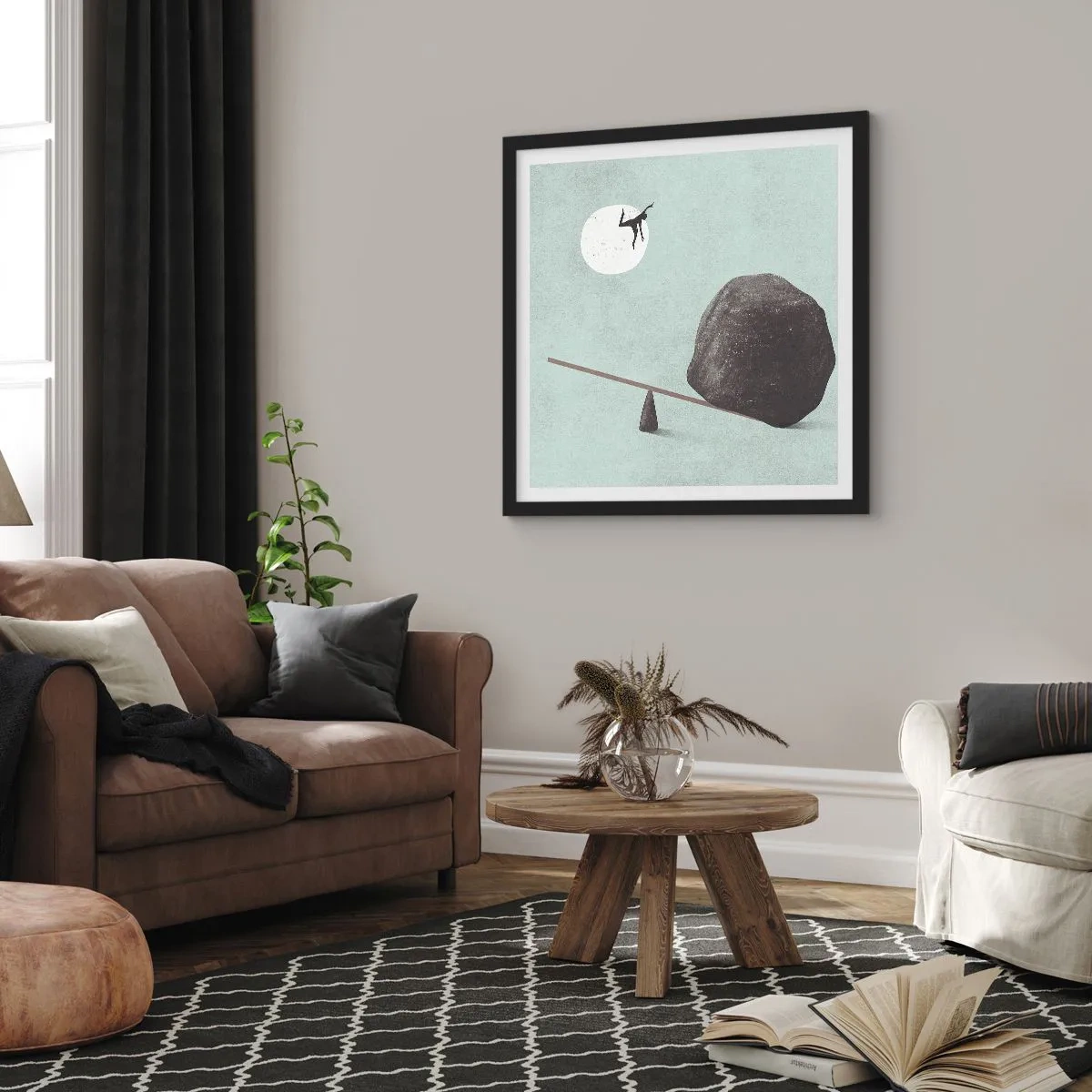 Poszter fehér keretben - Valóra vált álom. - 50x50 cm