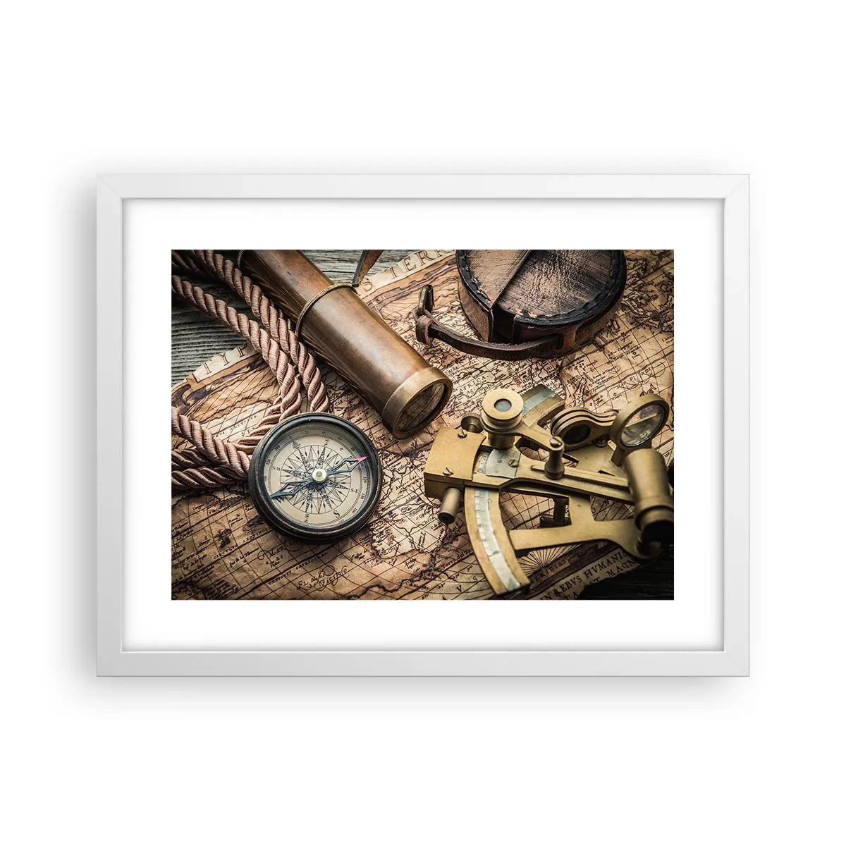 Poszter fekete keretben - Állítson be egy irányt - 40x30 cm