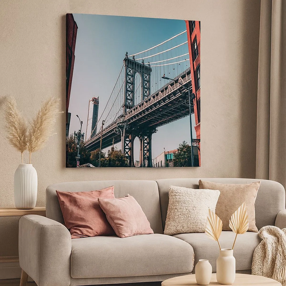 Vászonkép - A város hullámai fölött - 30x30 cm