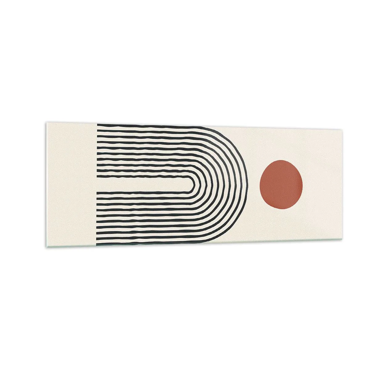 Üveg kép - Formák és színek vonzalma - 140x50 cm