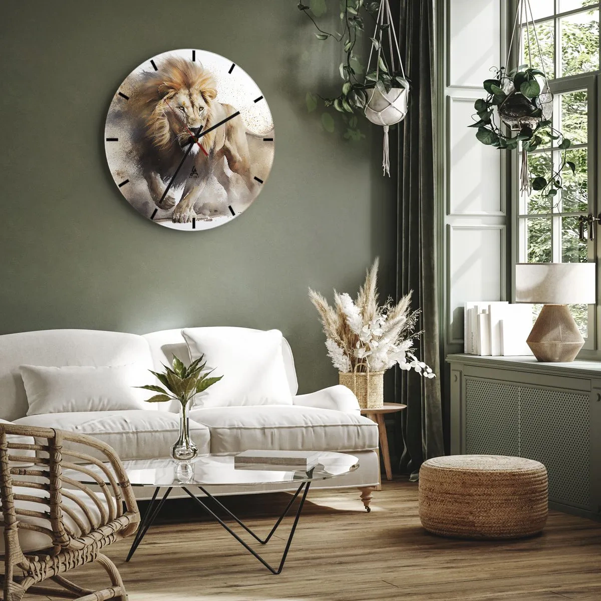 Falióra, Óra - A király elindult - 40x40 cm