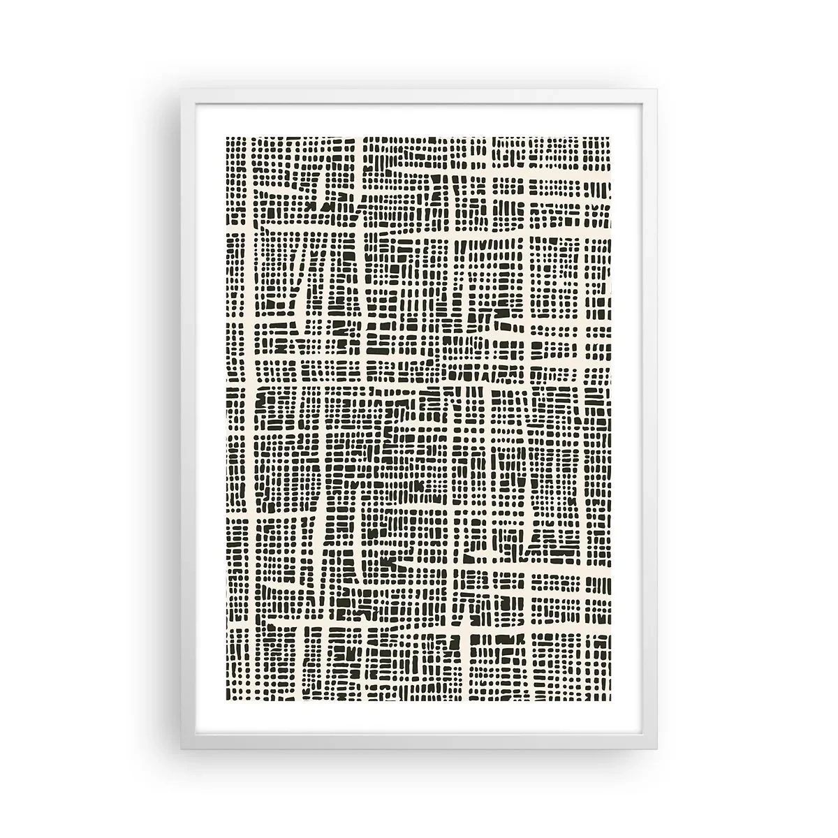 Poszter fekete keretben - Szőtt kompozíció - 50x70 cm