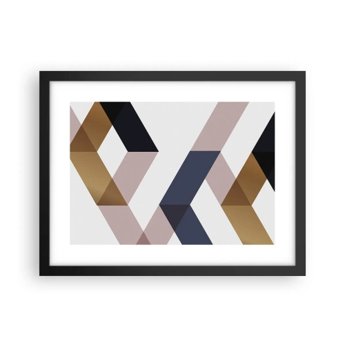 Poszter fehér keretben - Síkok és szögek - 40x30 cm