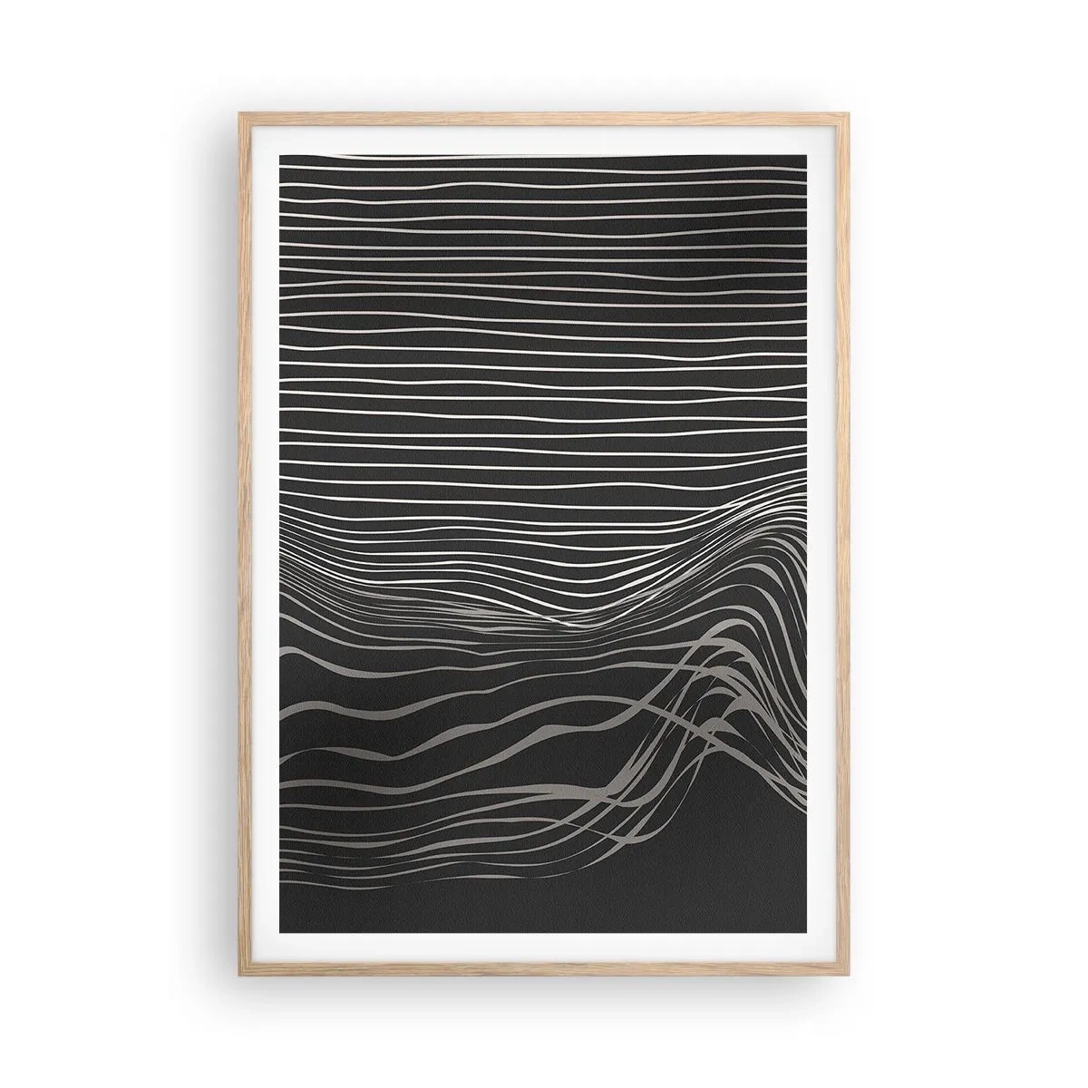 Poszter világos tölgy keretben - Ritmus és akcentus - 70x100 cm