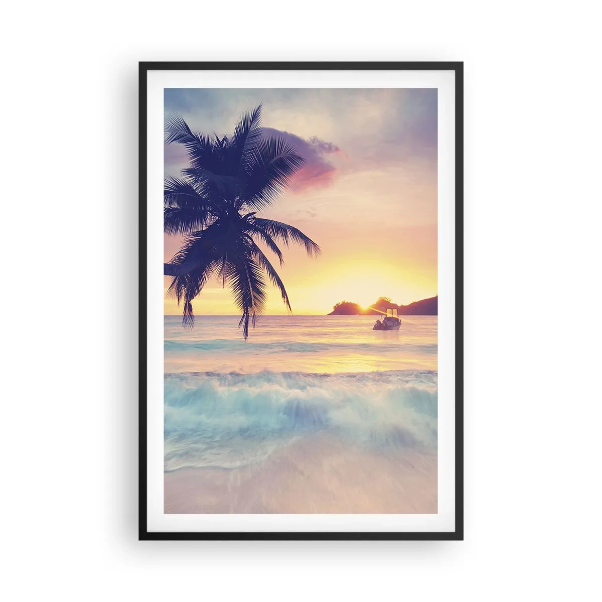 Poszter fehér keretben - Egy este az öbölben - 61x91 cm