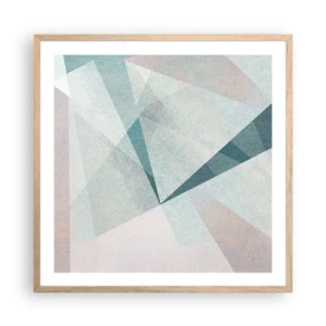 Poszter világos tölgy keretben - Nyugodtan, de dinamikusan - 60x60 cm