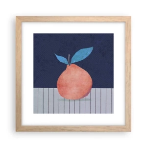 Poszter világos tölgy keretben - Domborúság és sík - 30x30 cm