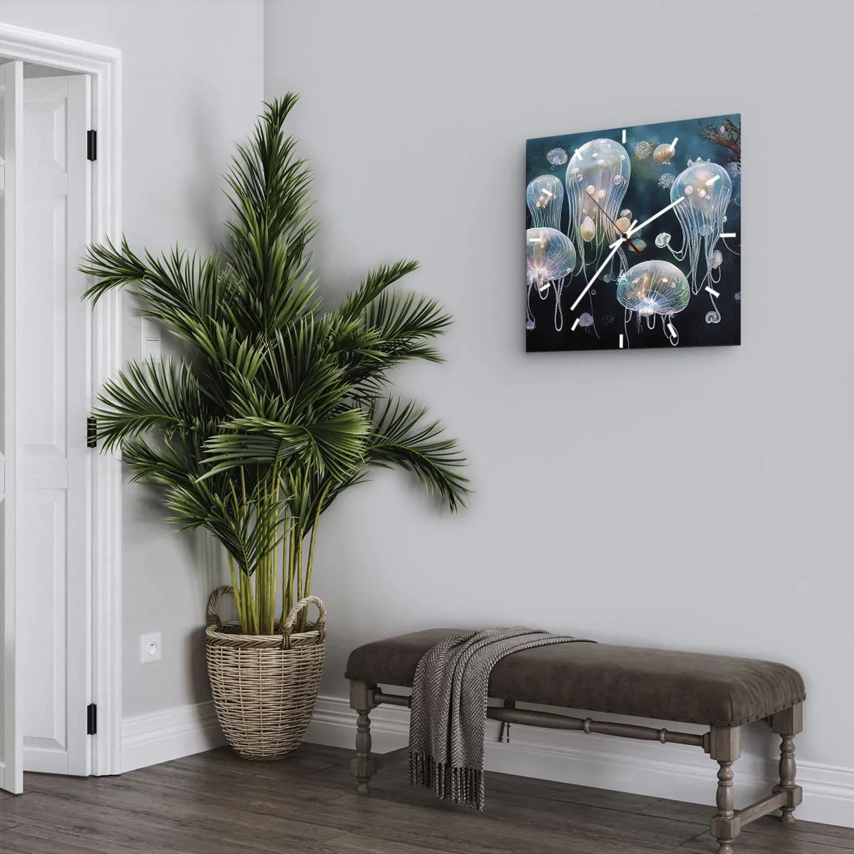 Falióra, Óra - Víz alatti bál - 40x40 cm