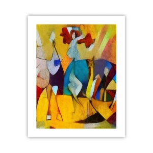 Poszter - Nap - élet - boldogság - 40x50 cm