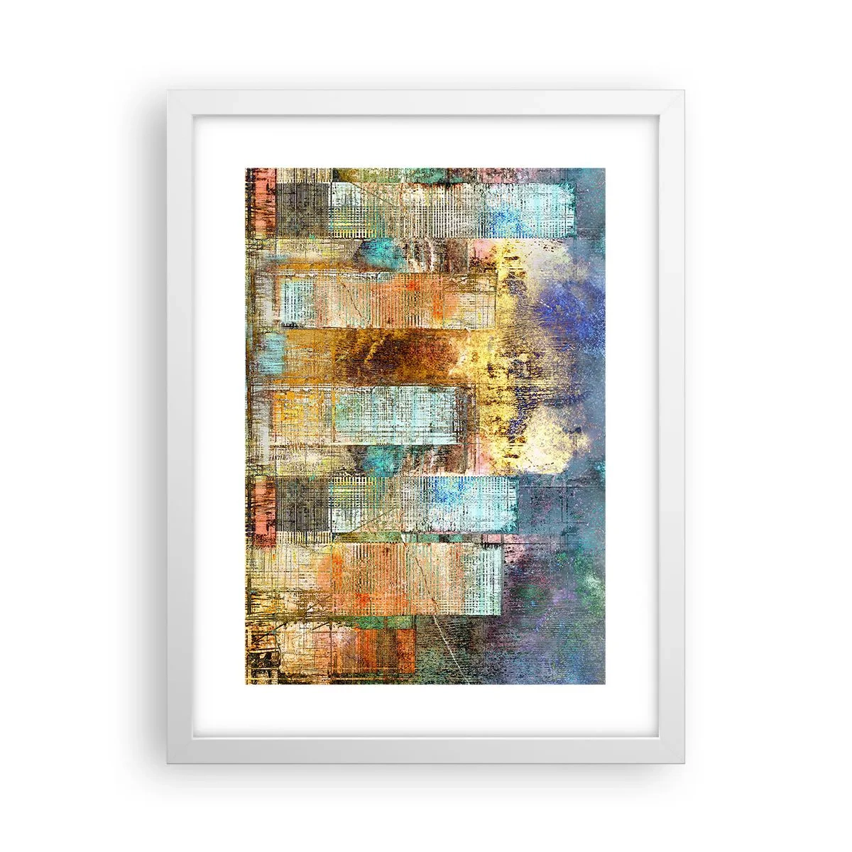 Poszter fekete keretben - Napfényes metropolisz - 30x40 cm