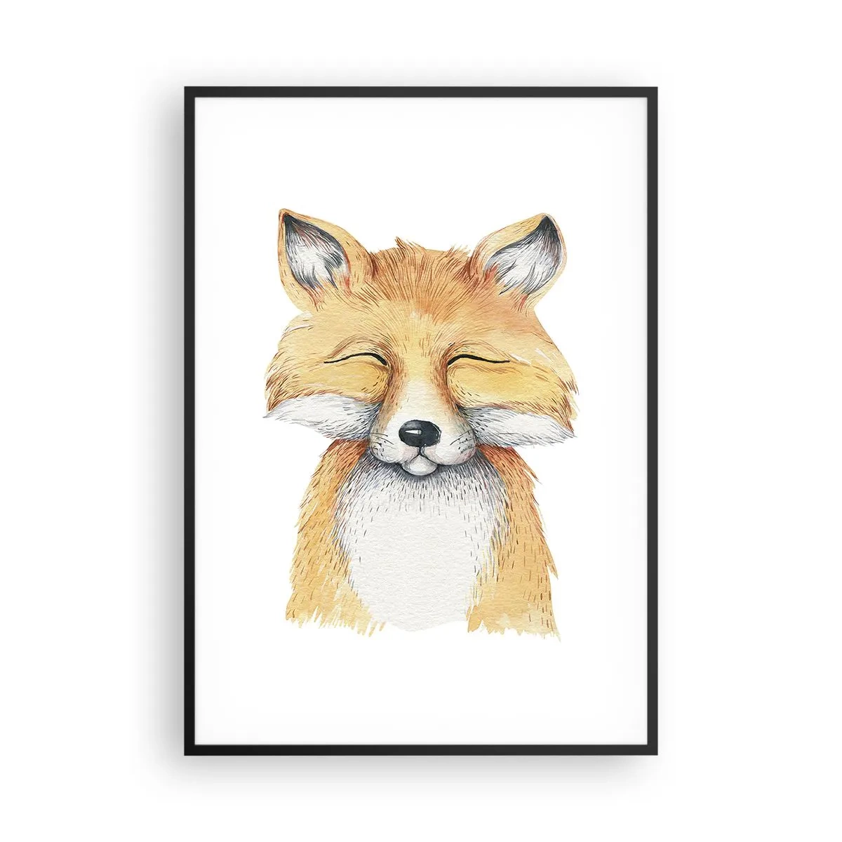 Poszter fehér keretben - Róka hangulatok - 70x100 cm