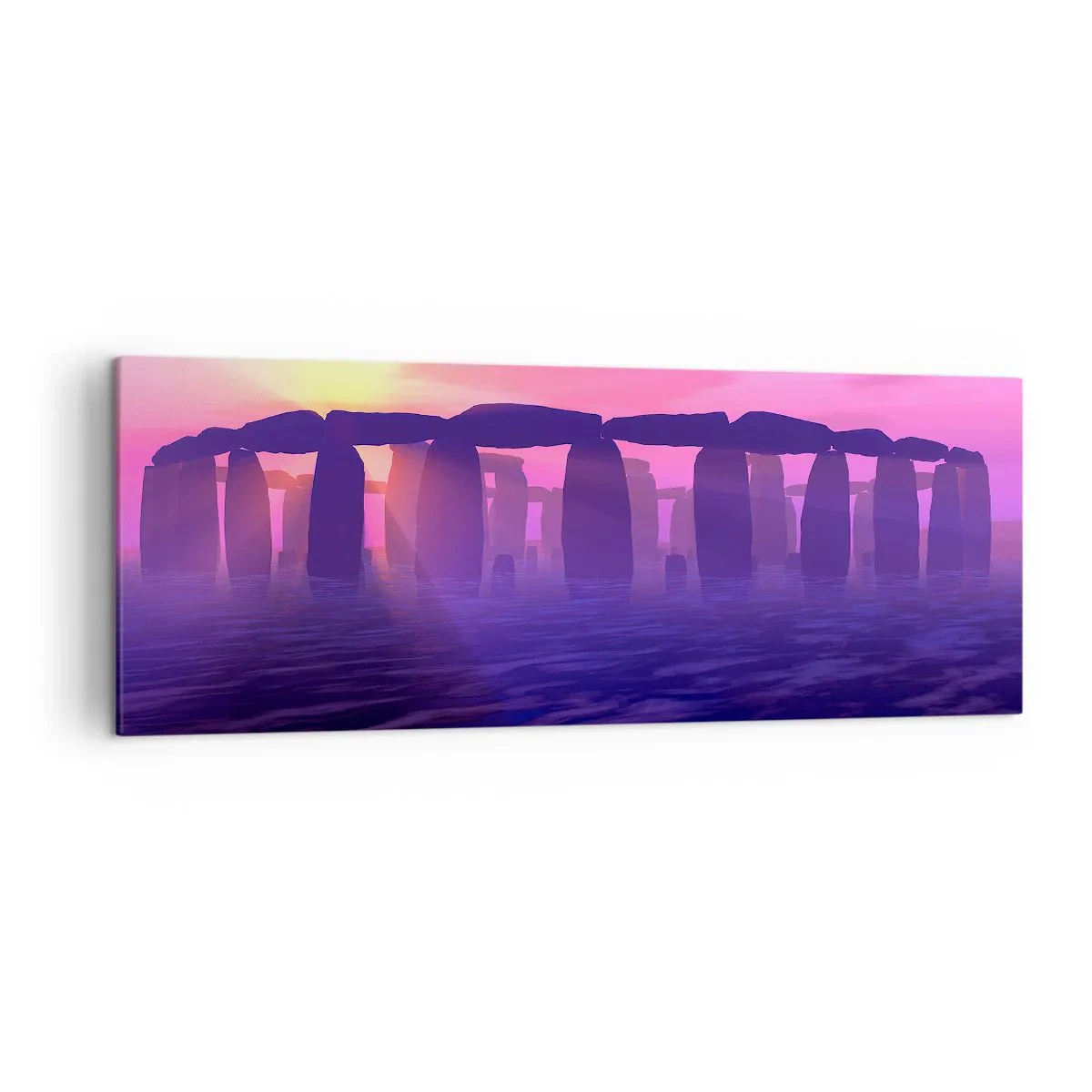 Vászonkép - Hajnali rejtély a ködben - 140x50 cm