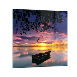 Üveg kép - „Úgy tűnik, az ég közepén lógsz...” - 60x60 cm