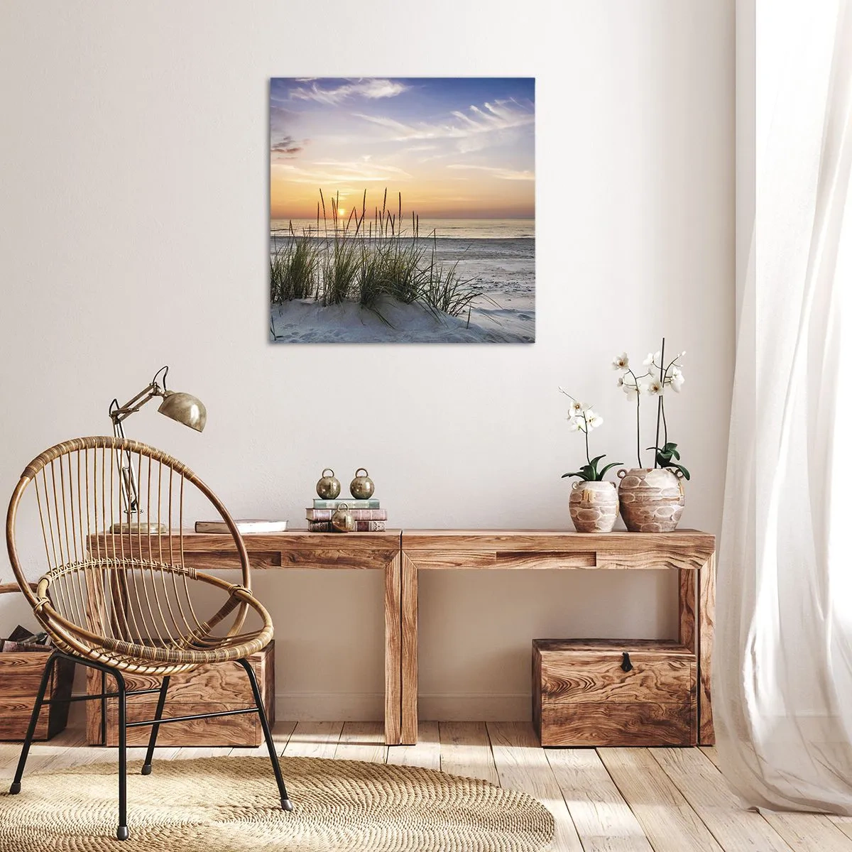 Vászonkép - Nézz, gondolkozz, érezz - 60x60 cm