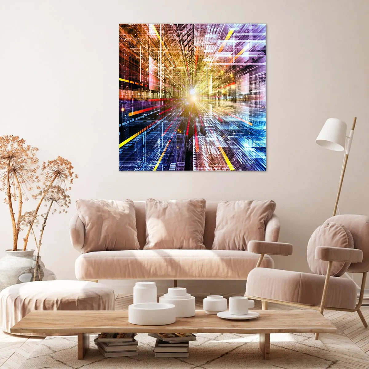 Vászonkép - Fényes folyosó - 60x60 cm