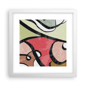 Poszter fekete keretben - Pirouettek a színek között - 30x30 cm