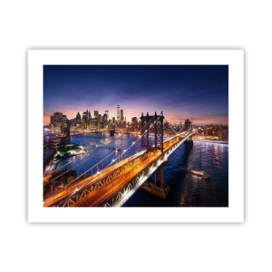 Poszter - Ragyogó híddal a város szívébe - 50x40 cm