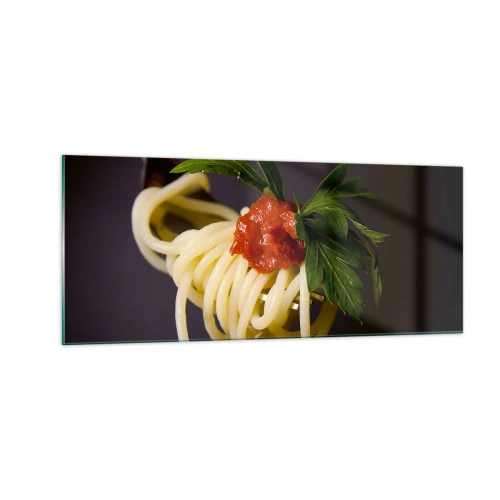 Üveg kép - Ízletes falat - 100x40 cm
