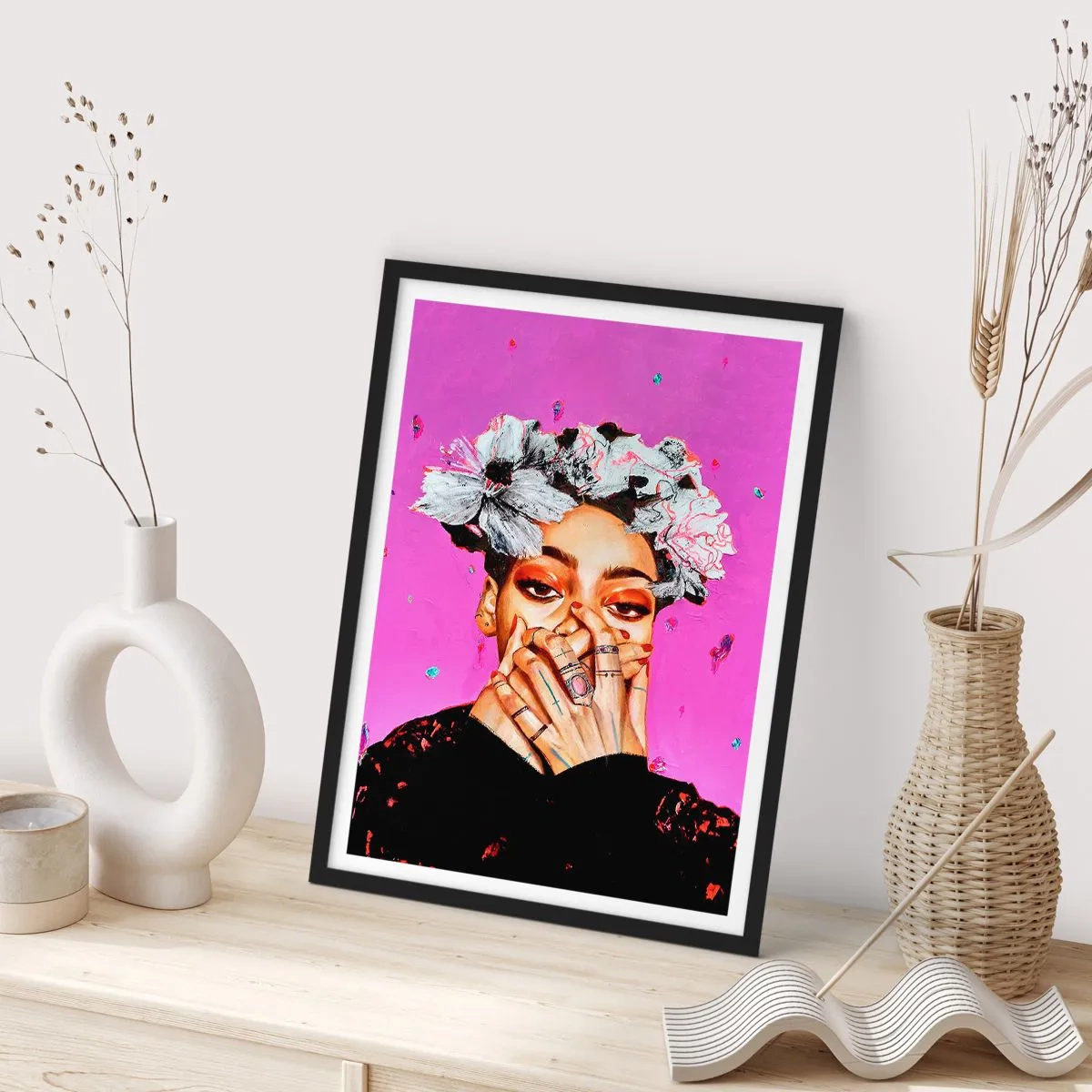 Poszter fehér keretben - Egy kis őrültség - 70x100 cm