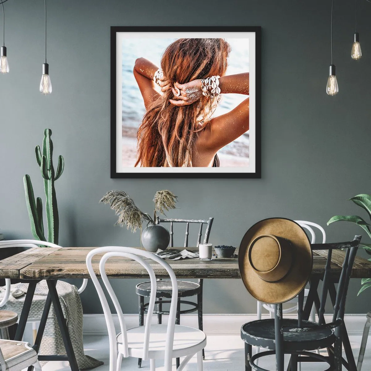 Poszter fehér keretben - A víz és a nap testvére - 30x30 cm