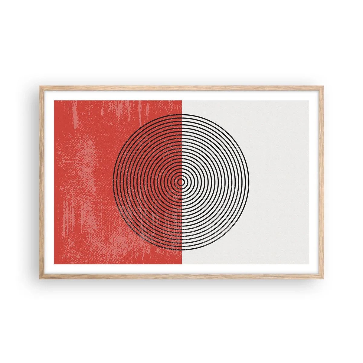 Poszter világos tölgy keretben - Pont a célba - 91x61 cm