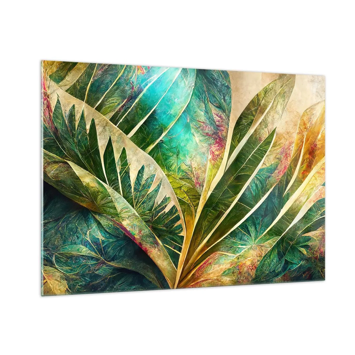 Üveg kép - A trópusok színei - 100x70 cm