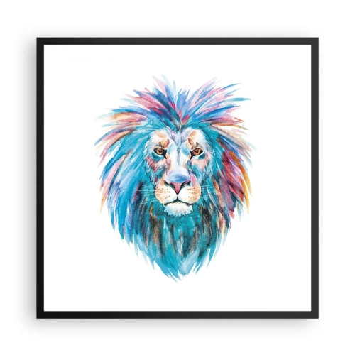 Poszter fehér keretben - Felvillanyozó aura - 60x60 cm