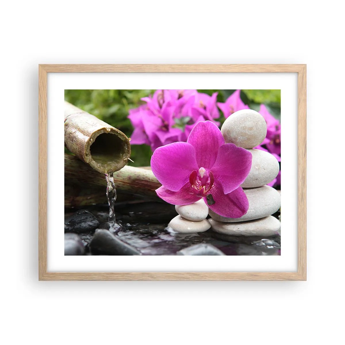 Poszter világos tölgy keretben - Már pihensz - 50x40 cm