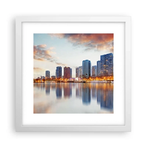 Poszter fekete keretben - Párizs monumentális nyugalma - 30x30 cm