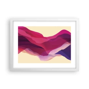 Poszter fekete keretben - Bíbor hullámok - 40x30 cm