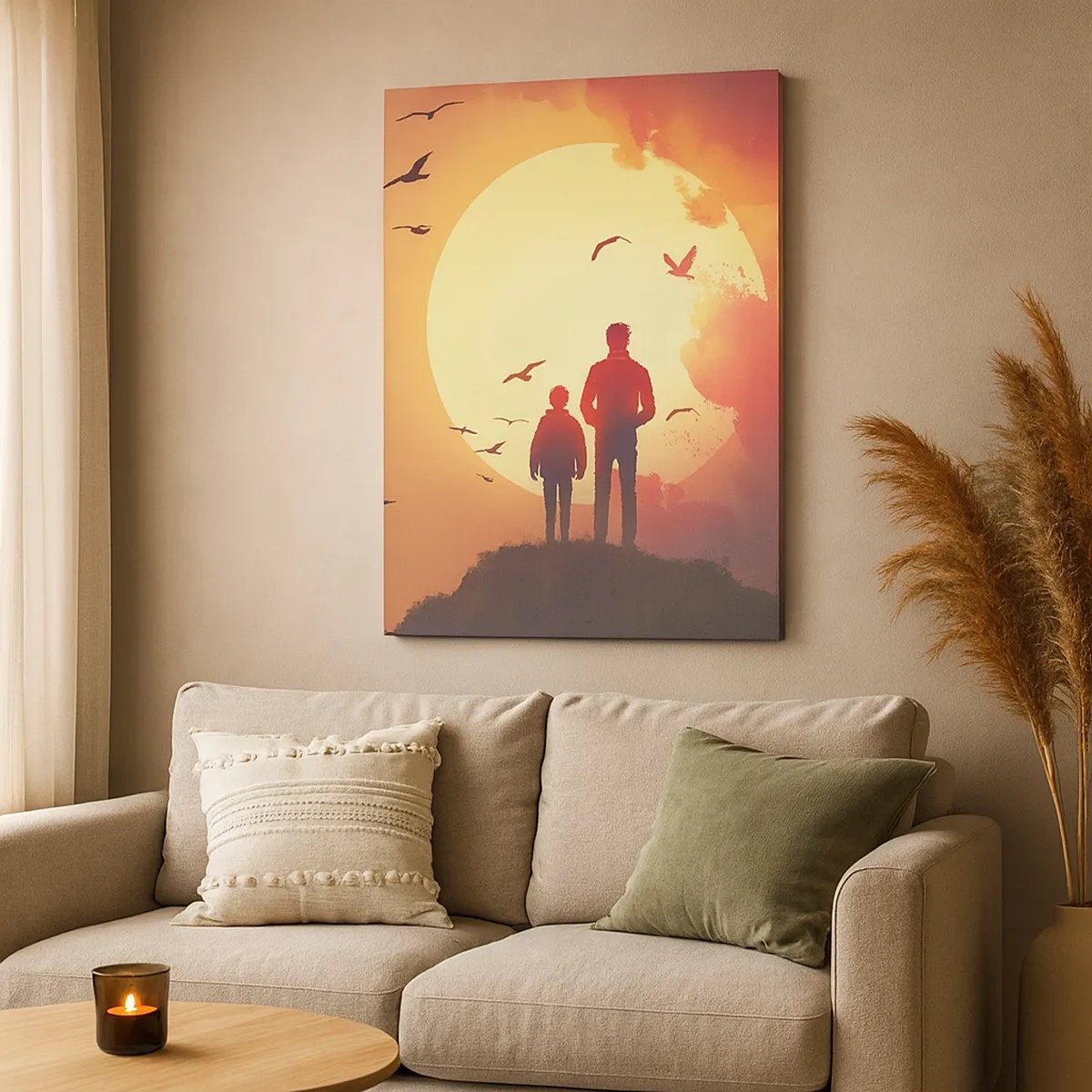 Vászonkép - Szemtől szembe a nappal - 50x70 cm