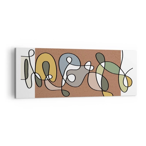 Vászonkép - Egy mosolyt érdemlő absztrakció - 140x50 cm