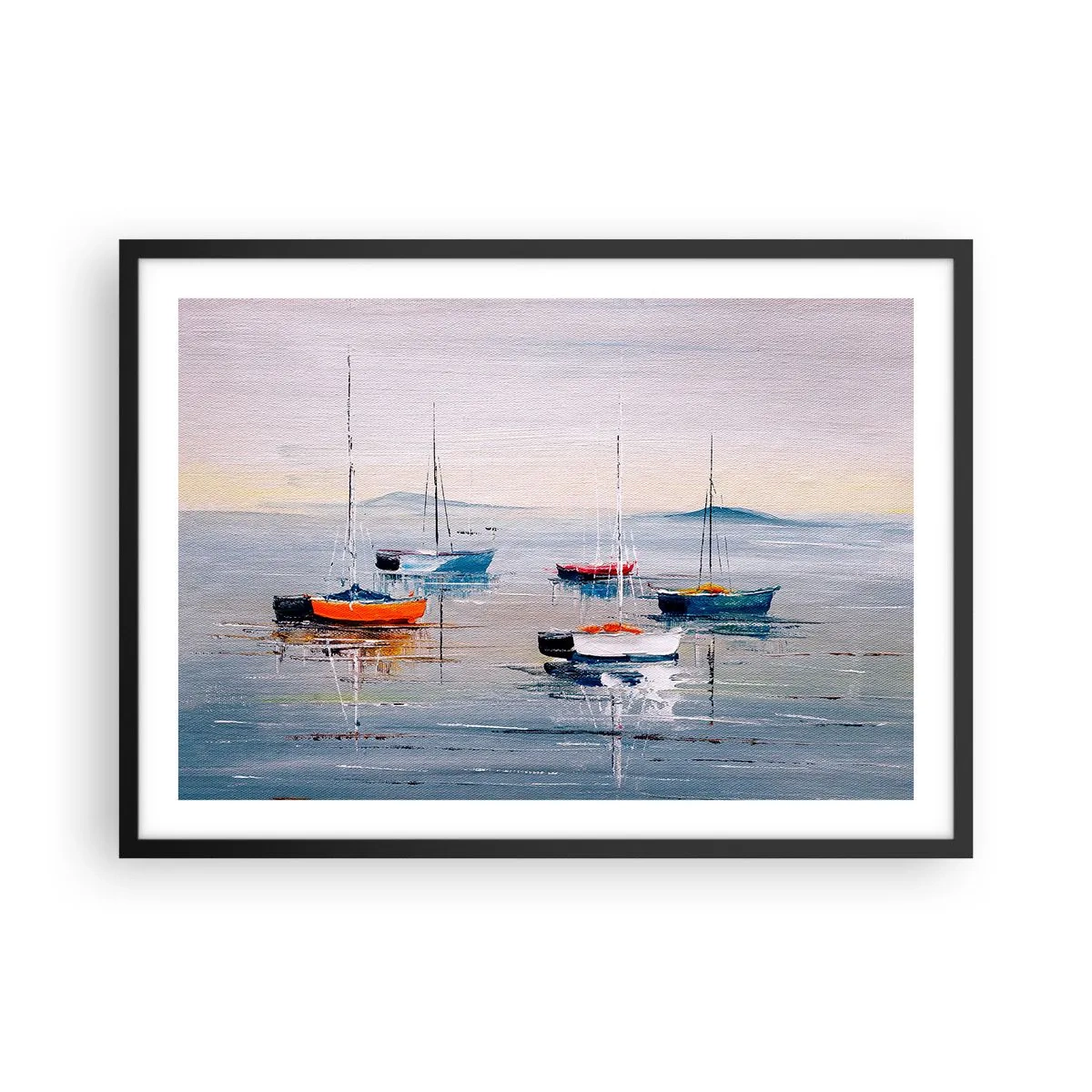 Poszter fehér keretben - Jól megérdemelt pihenés - 70x50 cm