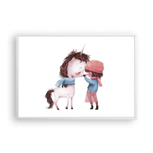 Poszter fekete keretben - Téli mese - 100x70 cm