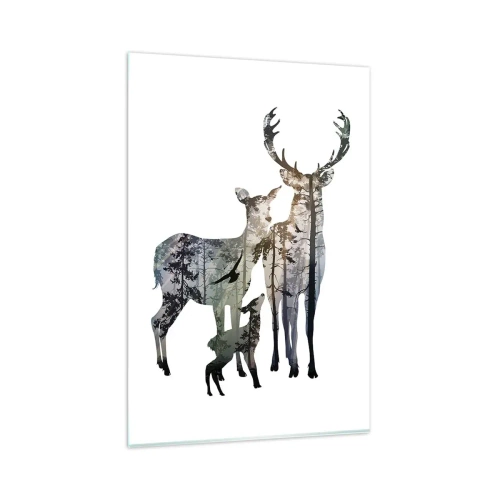 Üveg kép - Családi fotó - 80x120 cm