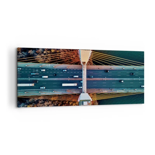 Vászonkép - TÚL a vizeken, túl az erdőkön - 120x50 cm