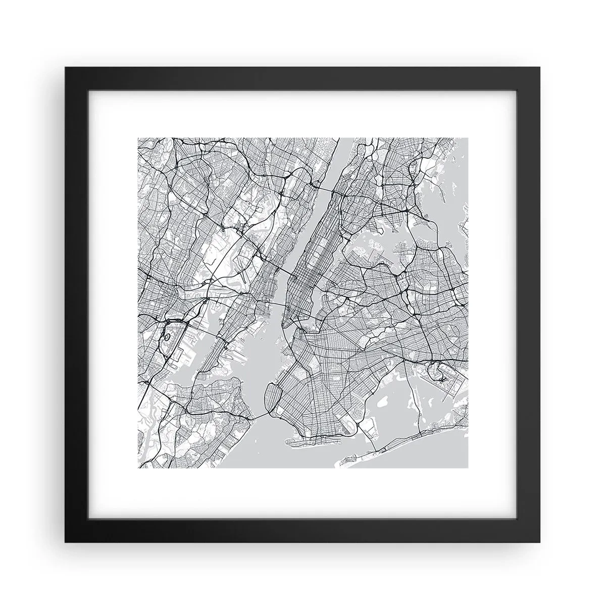 Poszter fehér keretben - Metropolisz anatómiája - 30x30 cm