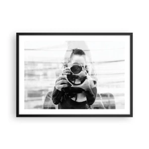 Poszter fehér keretben - Alkotó meg ez eszköze - 70x50 cm