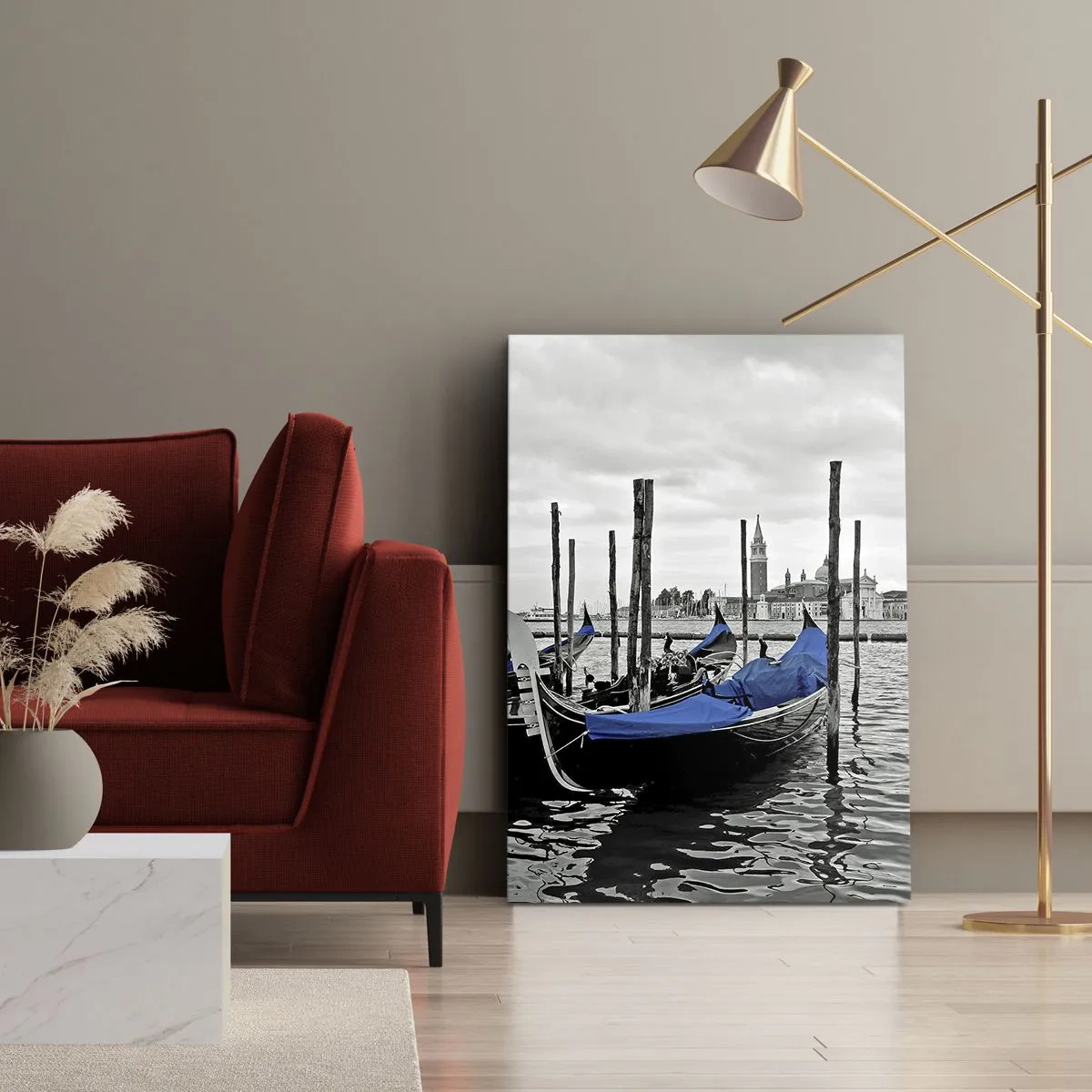 Vászonkép - Gondolkodó Velence - 50x70 cm
