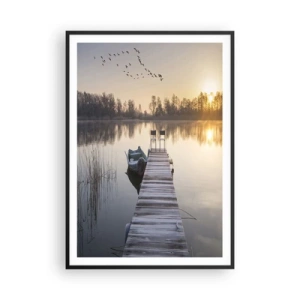 Poszter fehér keretben - Egy kis idő múlva visszajövök - 70x100 cm