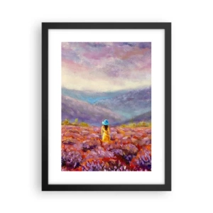 Poszter fehér keretben - A levendula világában - 30x40 cm